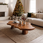 Mid Century Rustic Live Edge Coffee Table For Holiday Furniture