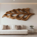 Modern Flowing Leaf Shape Carved For Home