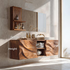 Handcrafted Wall Bathroom Vanity For Modern Bathroom