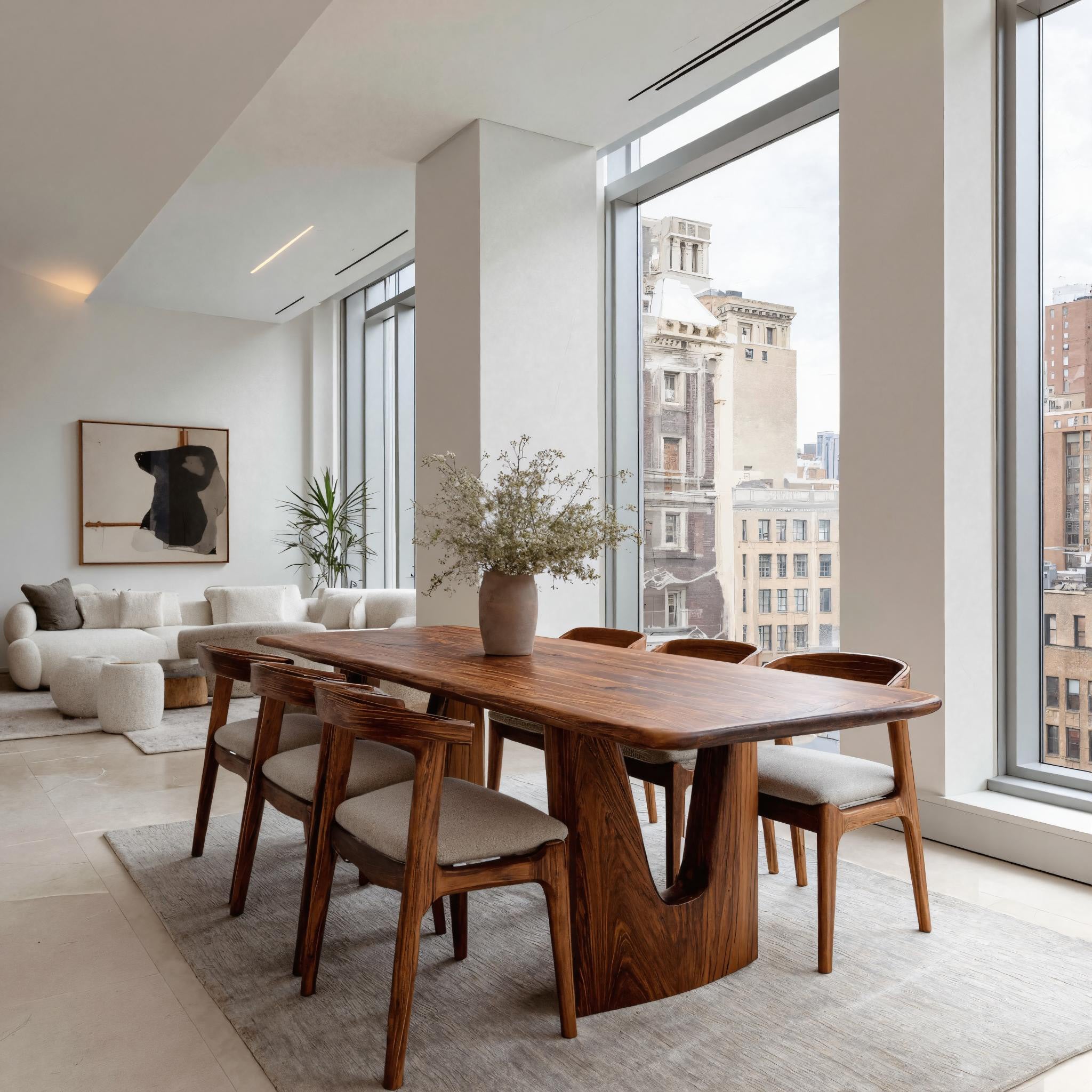 Modern Handcrafted Dining Table For Dining Room