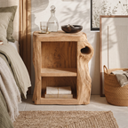 Handcrafted Live Edge Nightstand For Elegant Bedroom