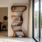 Organic Sculpture Wavy Bookshelf For Living Room Or Office Furniture