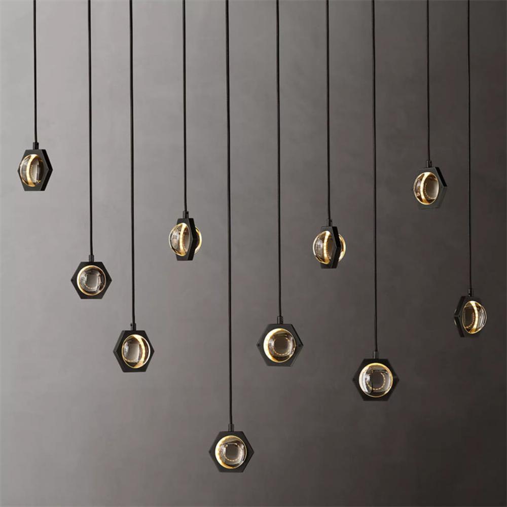 Eclatant Celestial Orbit Linear Chandelier 72"