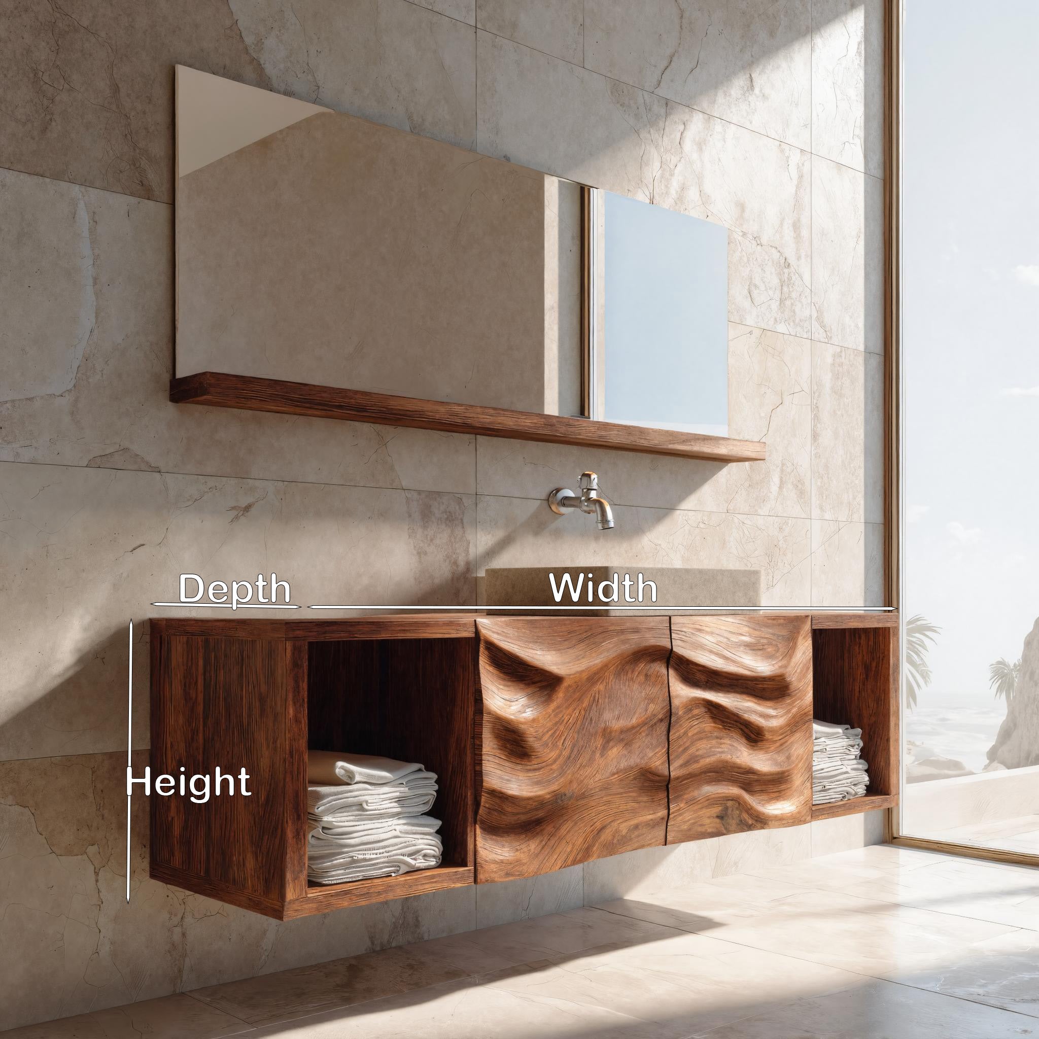 Minimal Bathroom Vanity With Drawers For Bathroom Interior