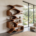 Organic Sculptural Bookshelf For Living Decor