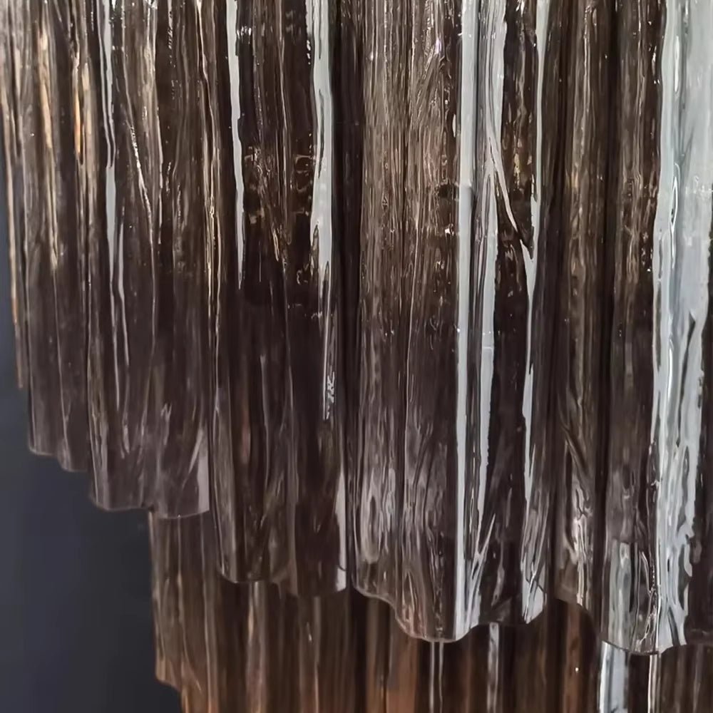 Burney modern chandelier side profile