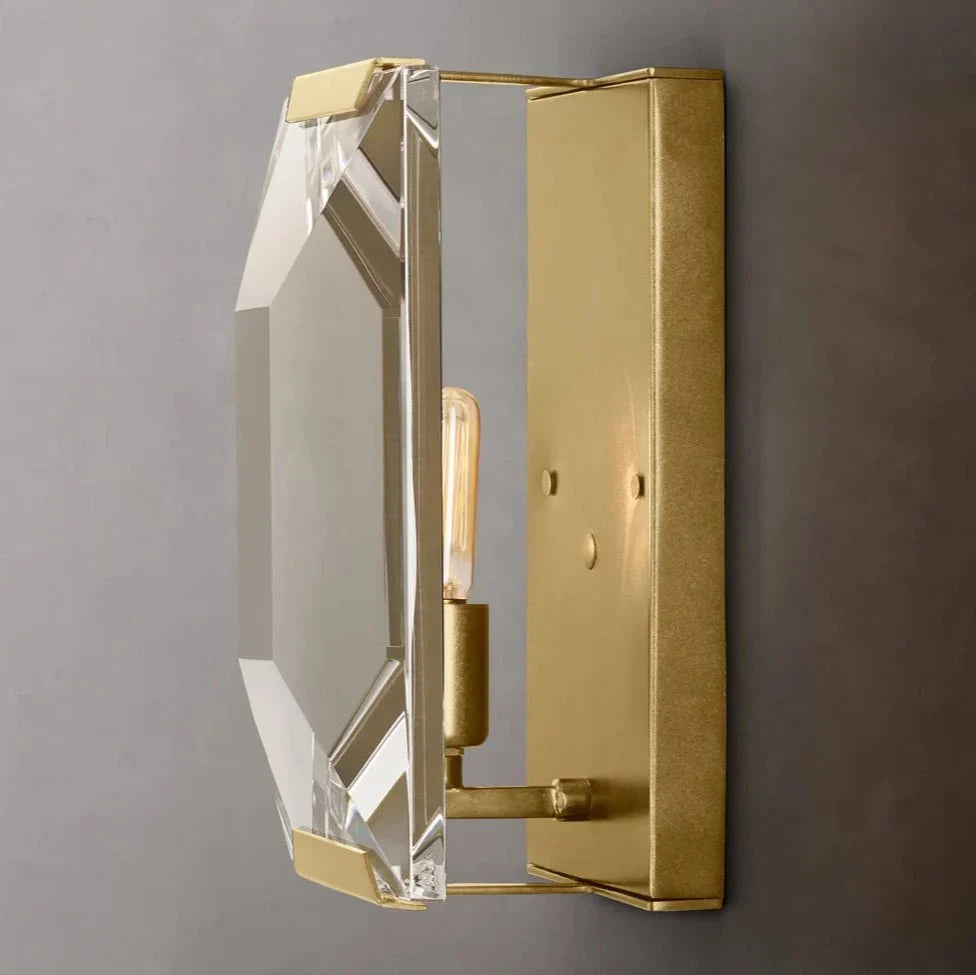 buyBrookhill Crystal Wall Sconce — Gold - Morsale