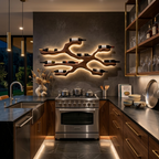 Modern Wine Bottle Holder Wall Display For Kitchen And Dining Area