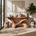 Mid Century Foyer Table For Living Room