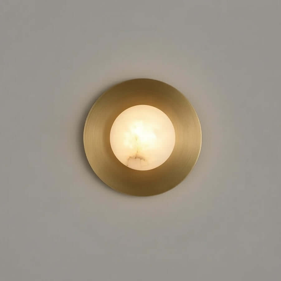 Calla marble sconce side profile