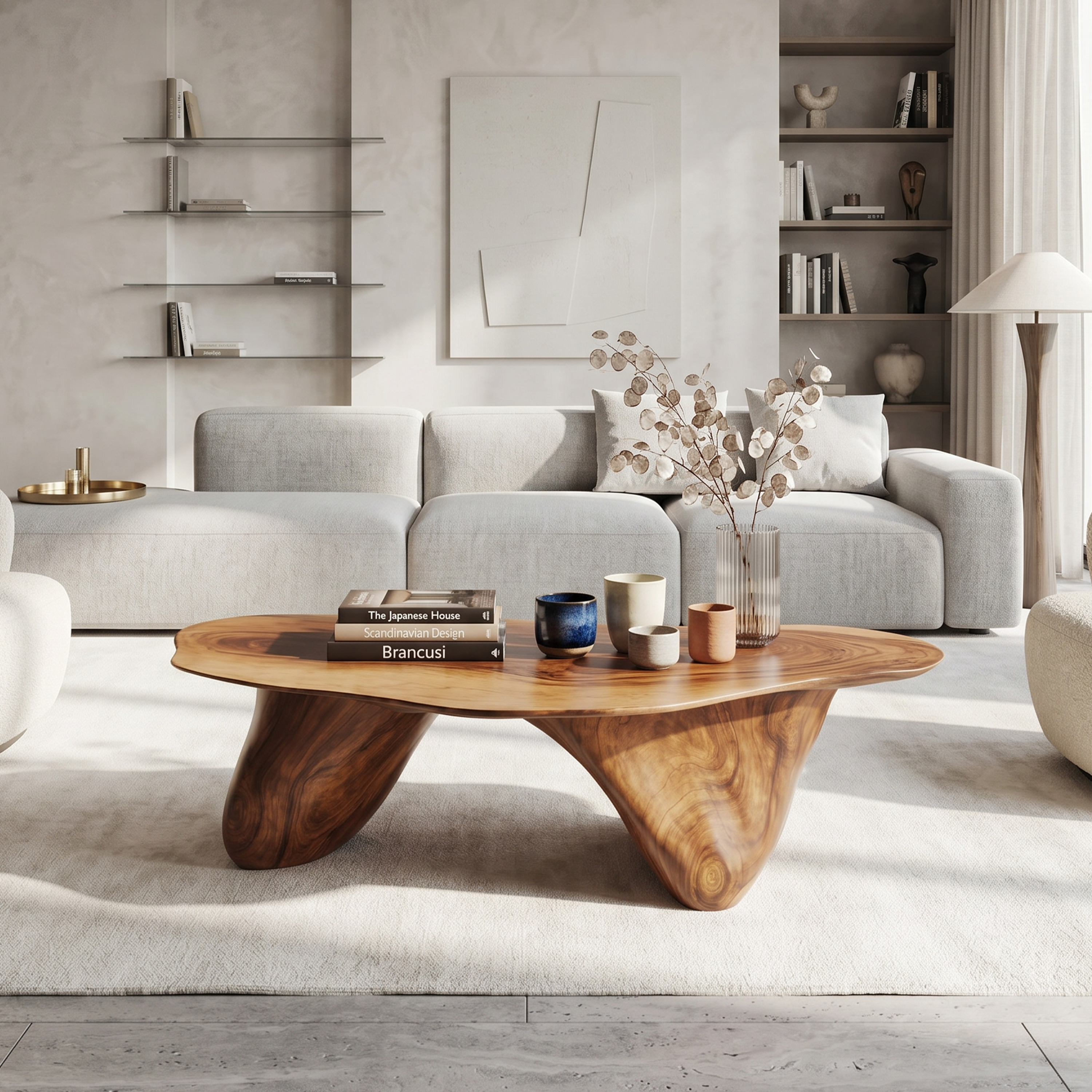 Handcrafted Low Table For Sophisticated Interiors