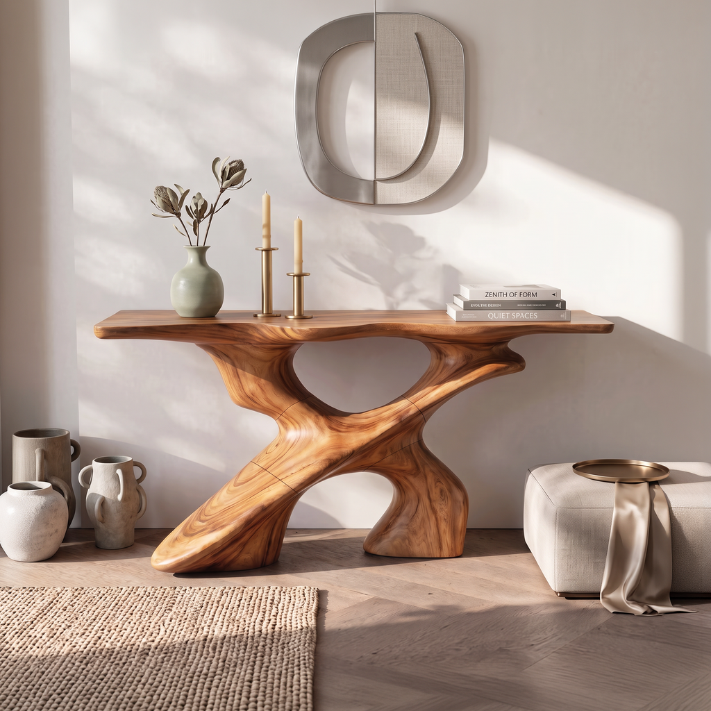 Handcrafted Console Table Furniture Decor