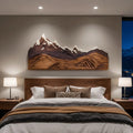 Mountain Wall Art Carving For Living Room And Nature Inspired Home