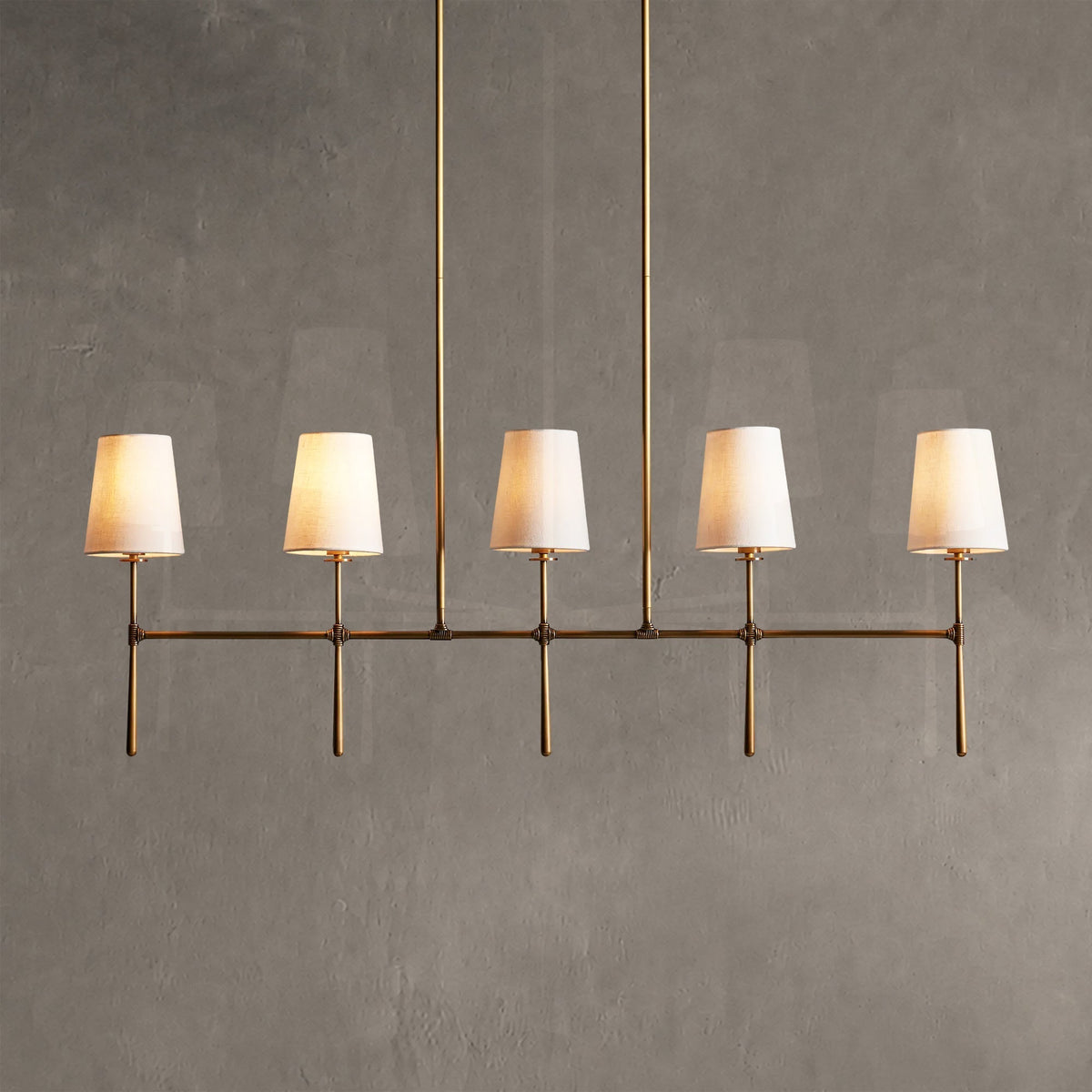 Rhodes Linear Chandelier 5 Light / 6 Light