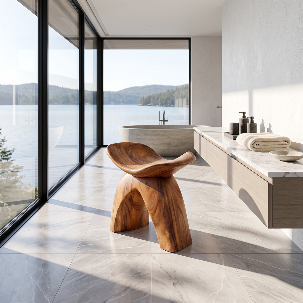 Farmhouse Bath Seat For Cozy Bathroom Furniture Decor