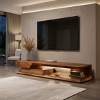 Modern TV Stand With Storage Shelves For Living Room
