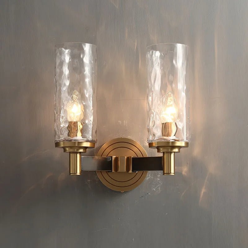 buyRomea Glass & Copper Wall Sconce - Morsale