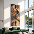 Handcrafted Wooden Wall Sculpture For Entryway Design