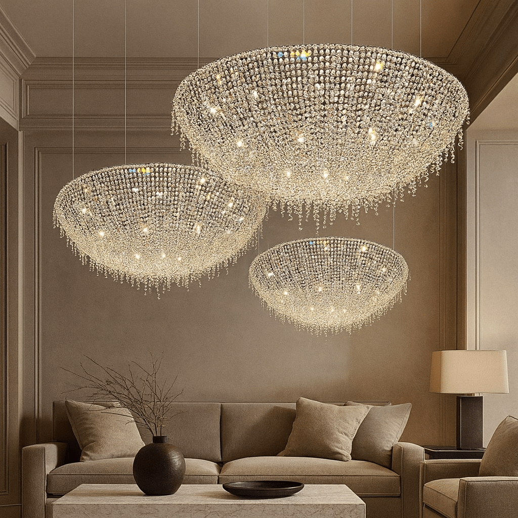 buyAdena Crystal Tassel Chandelier - Morsale