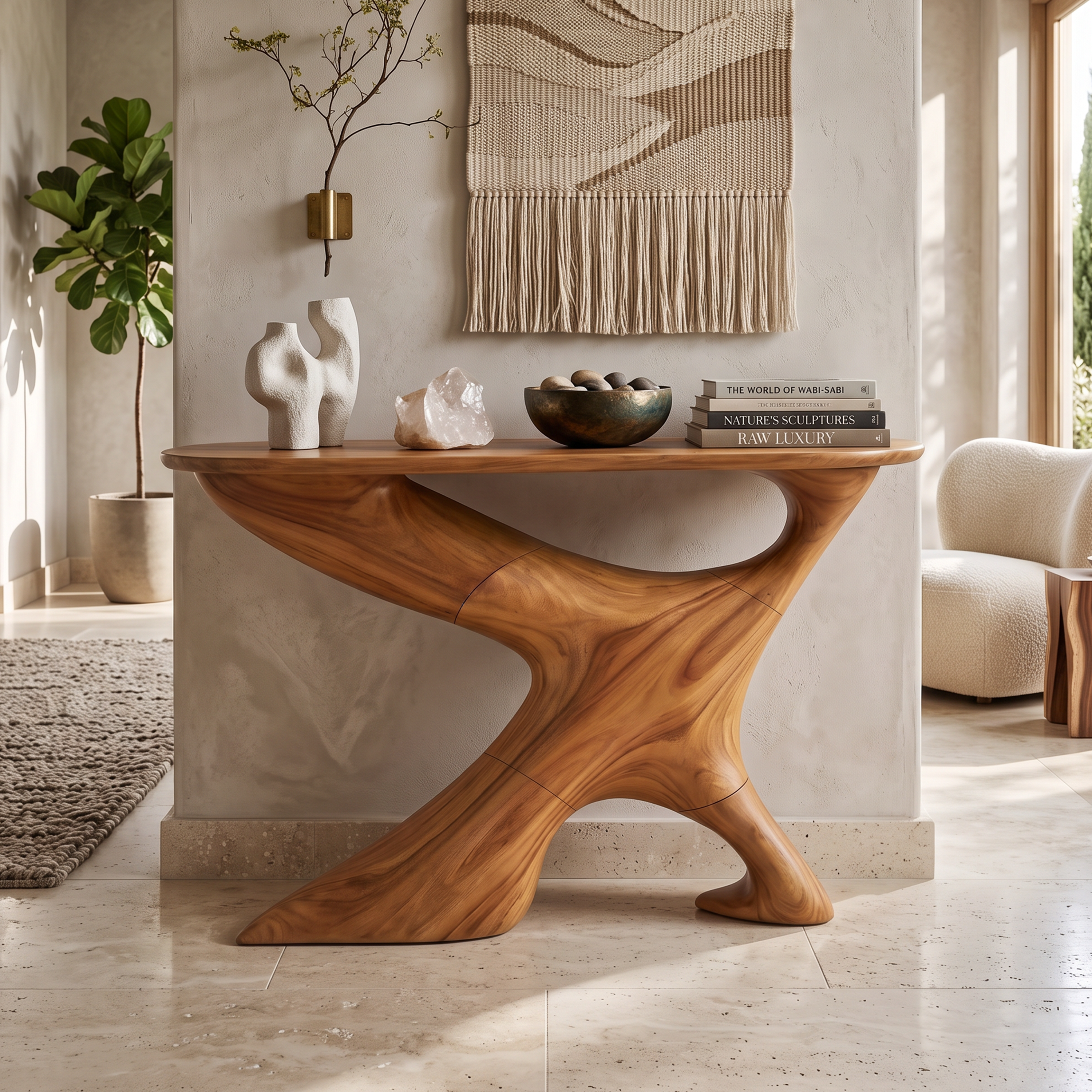 Handcrafted Foyer Table Furniture Decor