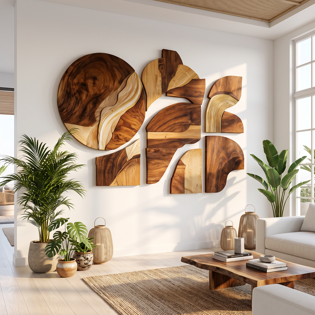 Farmhouse Wooden Wall Art Sculpture For Home Decor