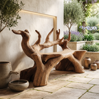 Handcrafted Wooden Bench For Custom Made Living Room Furniture