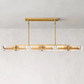Savile Crystal Block Linear Chandelier 72"