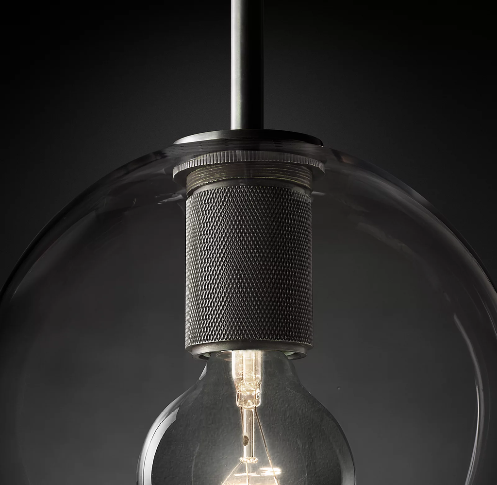 Utilitaire Globe Shade Pendant Light