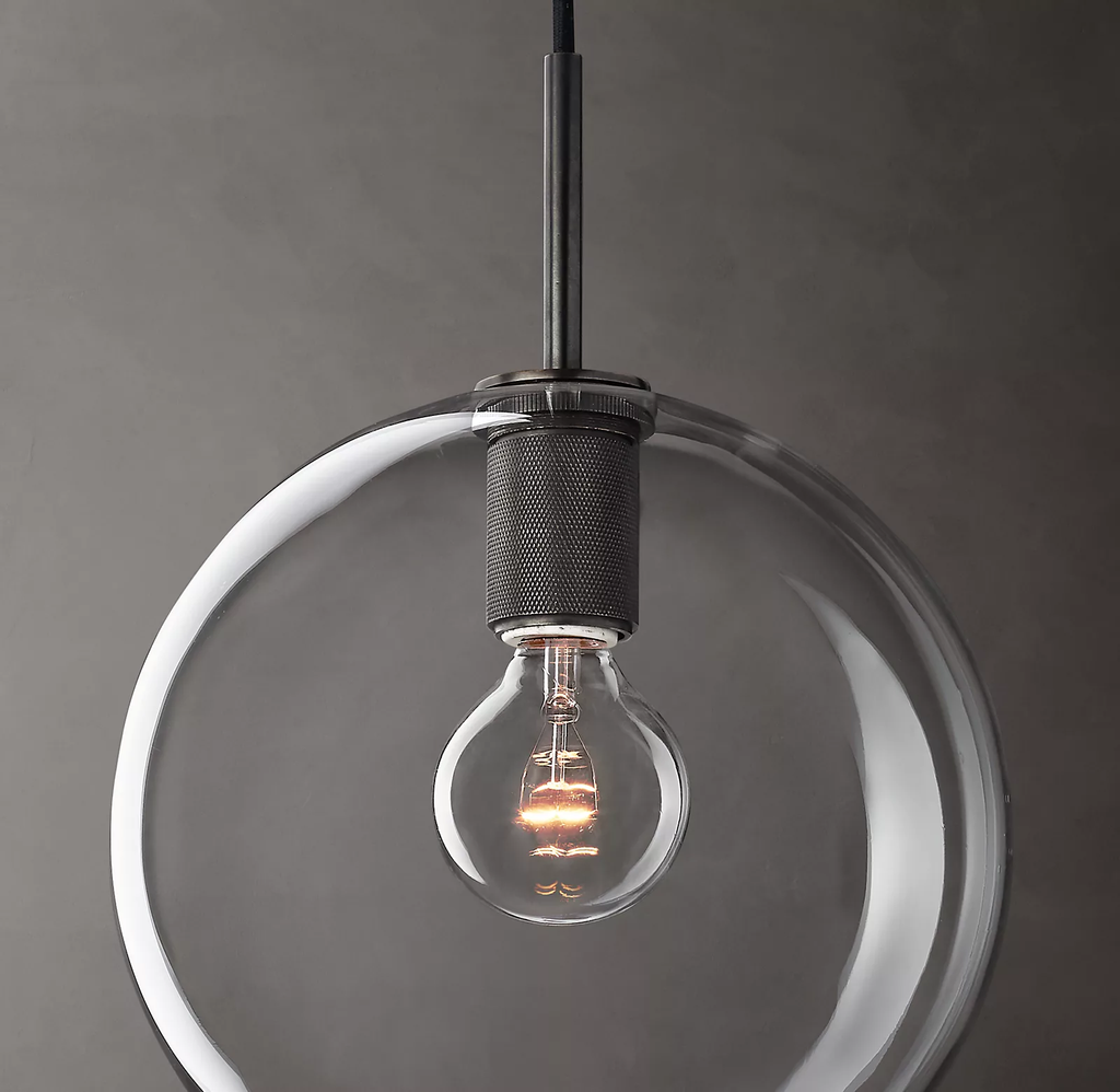 Utilitaire Globe Shade Pendant Light