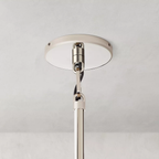 Savile Crystal Block Round Pendant Light