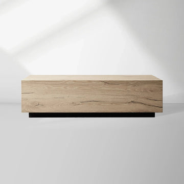 Sullivan Rectangle Coffee Table Living Room Oak Wood Center Tea Table Rural Cocktail Table