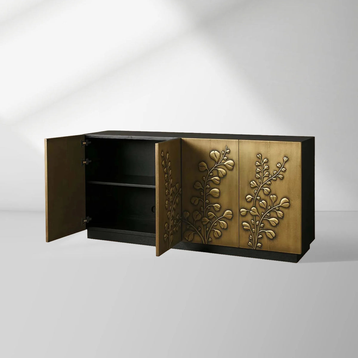 Aurelia Handcrafte Brass Sideboard