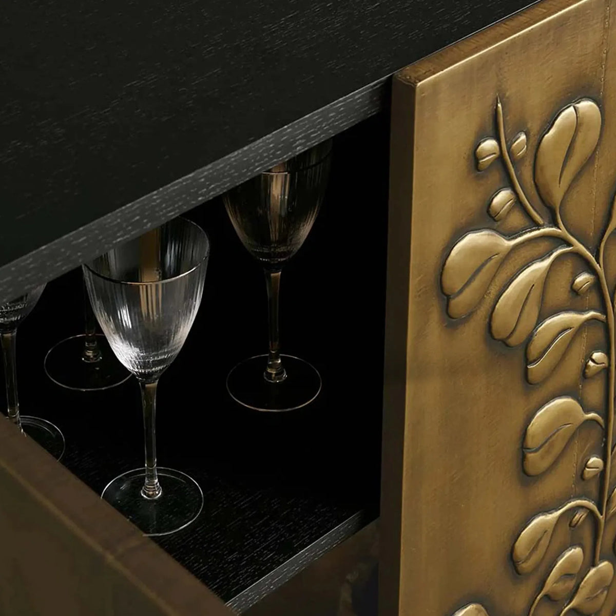 Aurelia Handcrafte Brass Sideboard