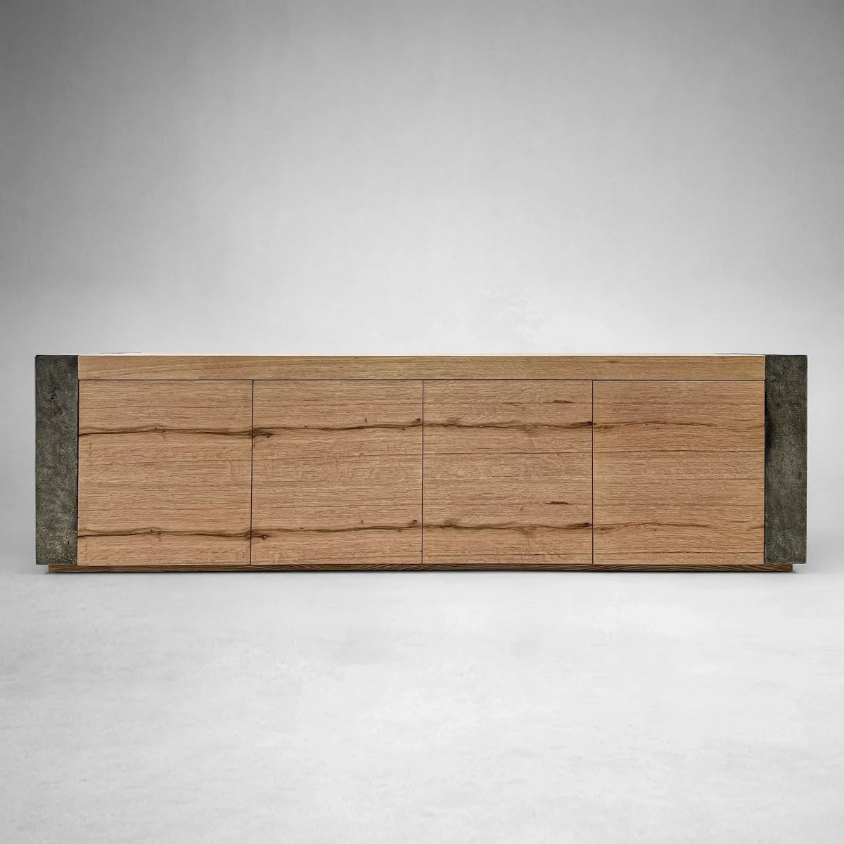Telluride Mexican Oak TV Stand Cabinet Media Console Result Sideboard Wood Television Storage Unit