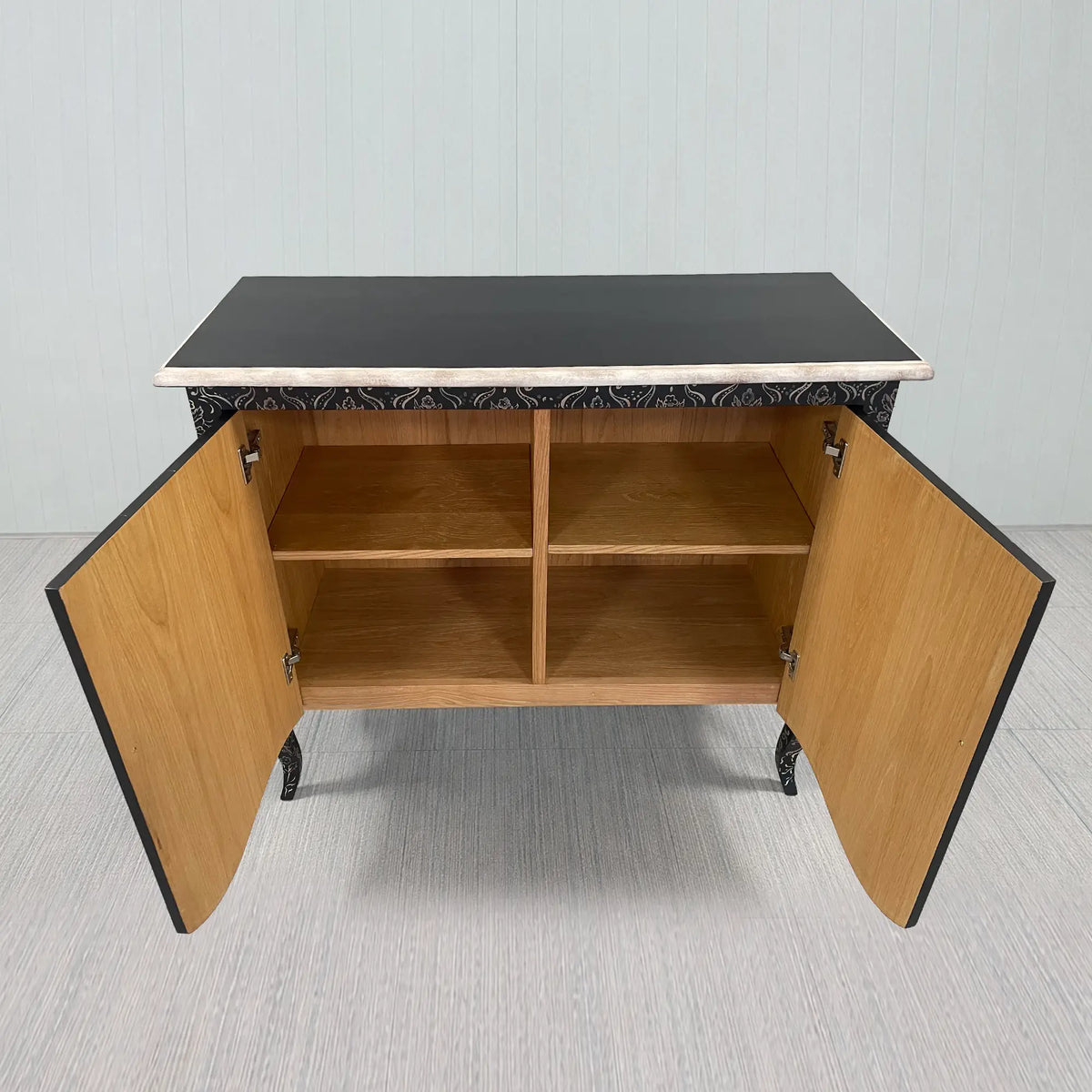 Lucia Hand-Painted Vintage Storage Cabinet