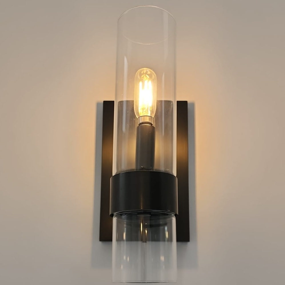Ravelle Clear Glass Wall Sconce