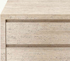 Travertine Entryway Cabinet |Travertine Sideboard | 6-Drawer Dresser |Storage Cabinet