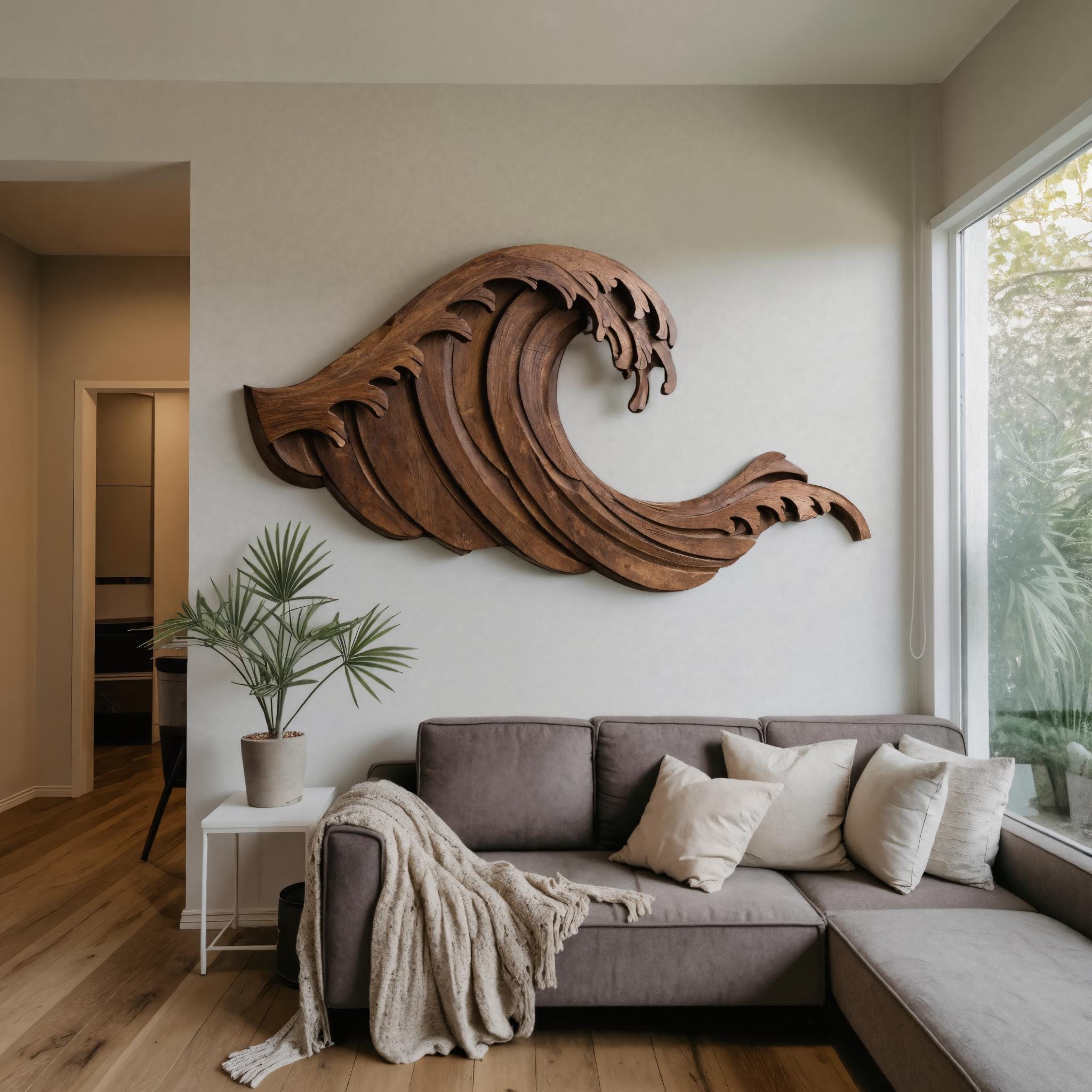 Organic Wave Wall Art Coastal Inspired Art For Living