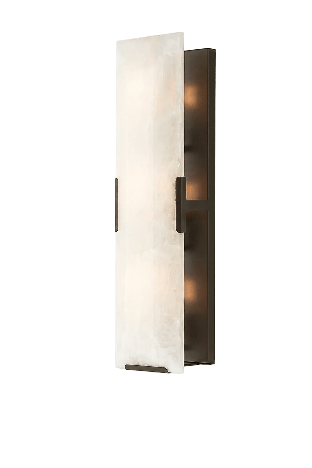 Brookhill calcite sconce close-up