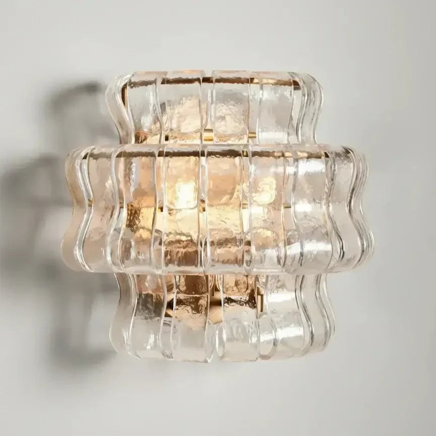 Riviera glass wall sconce full view