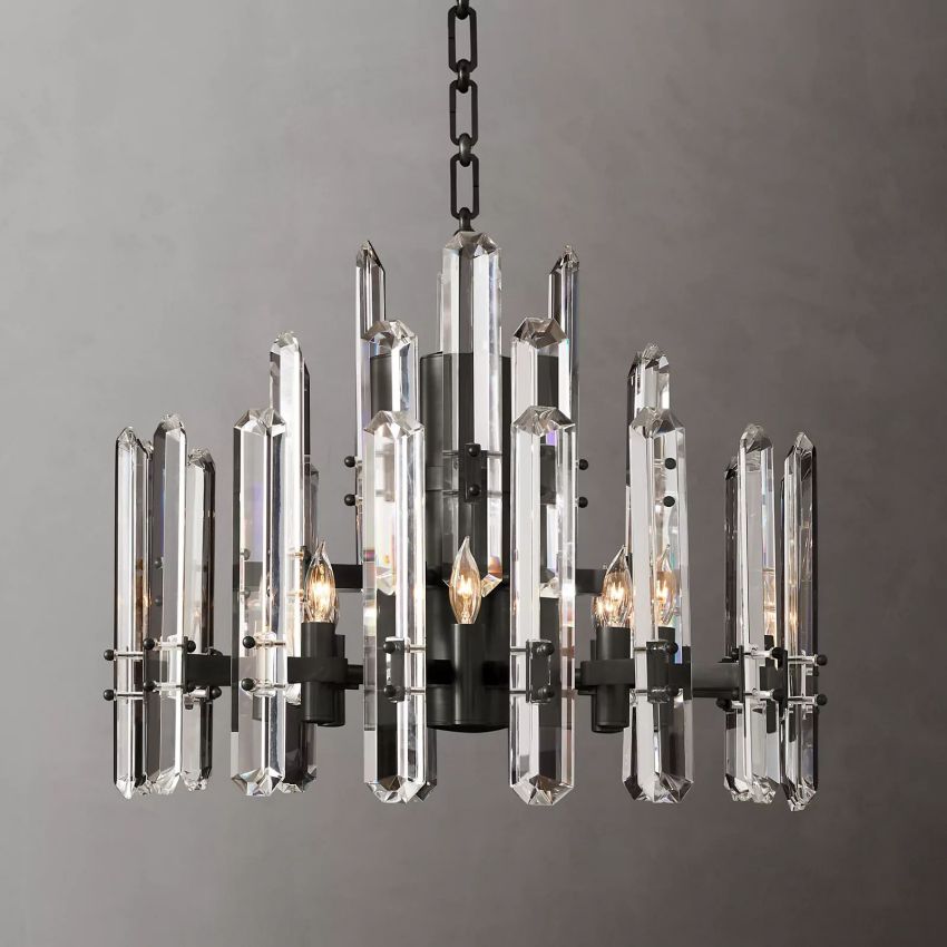 Monclair Radiant Crystal Round Chandelier 24"