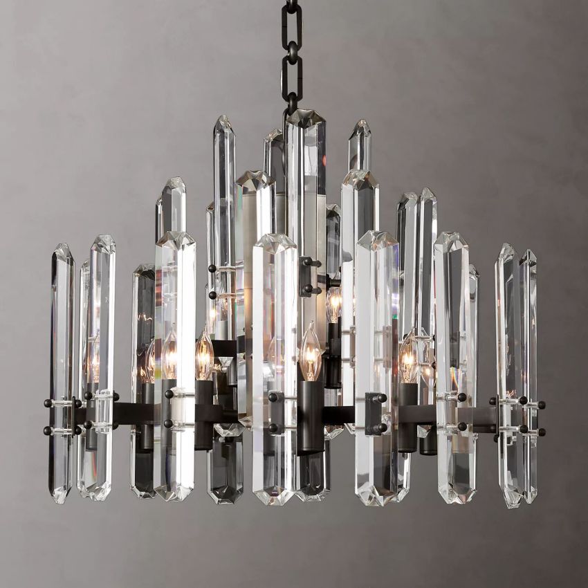 Monclair Radiant Crystal Round Chandelier 24"