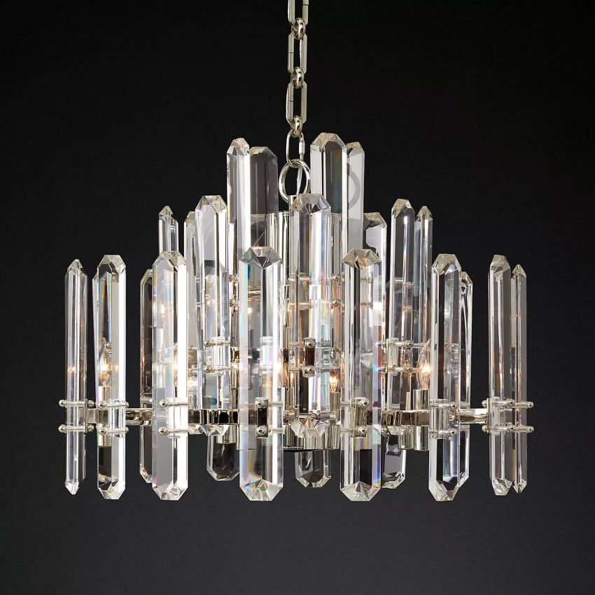 Monclair Radiant Crystal Round Chandelier 24"