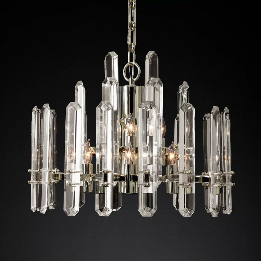 Monclair Radiant Crystal Round Chandelier 24"