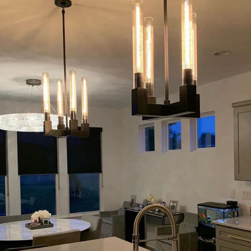 Cannele Ribbed Glass Pendant Light