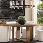 Ravelle Clear Glass Round Chandelier 60"