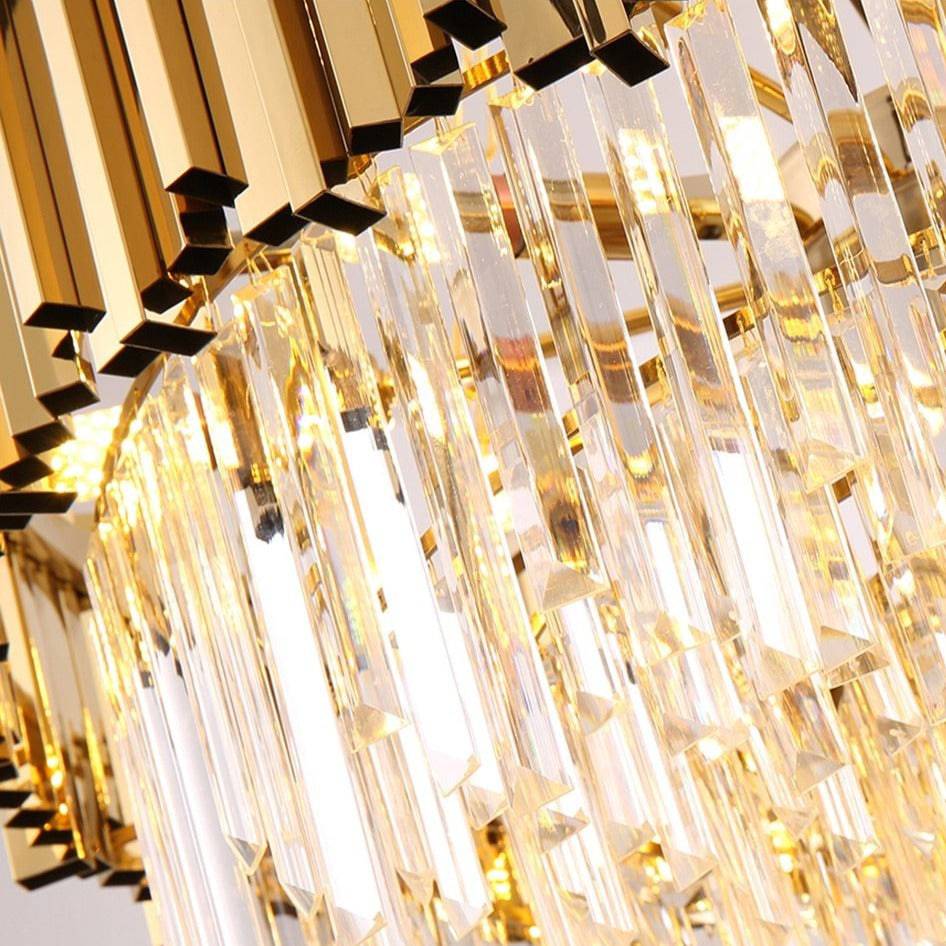 buyGio Crystal Flush Mount Chandelier - Morsale