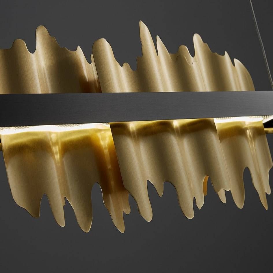 buyRivaro Brass Linear Chandelier - Morsale