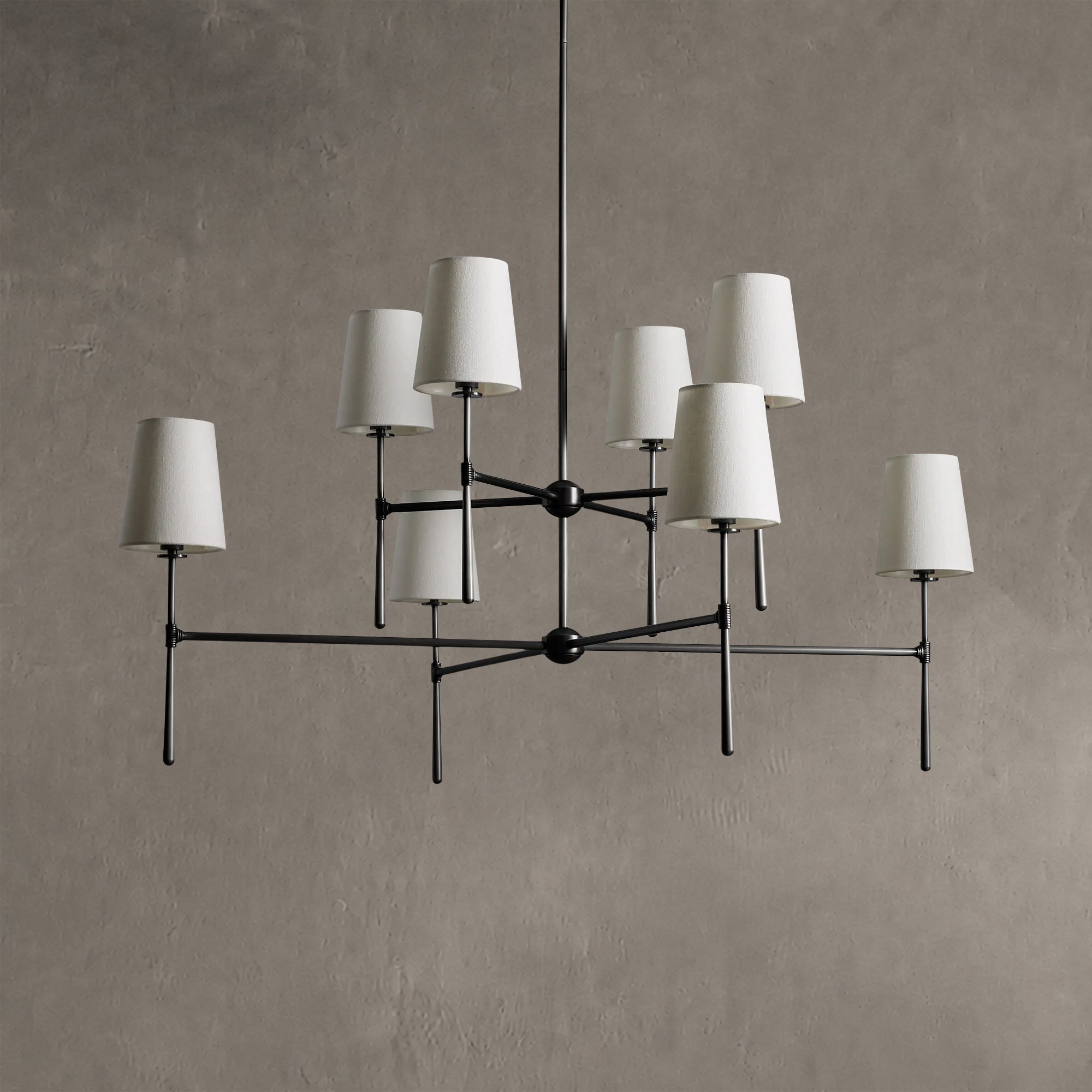 Rhodes 2-Tier Round Chandelier 48"