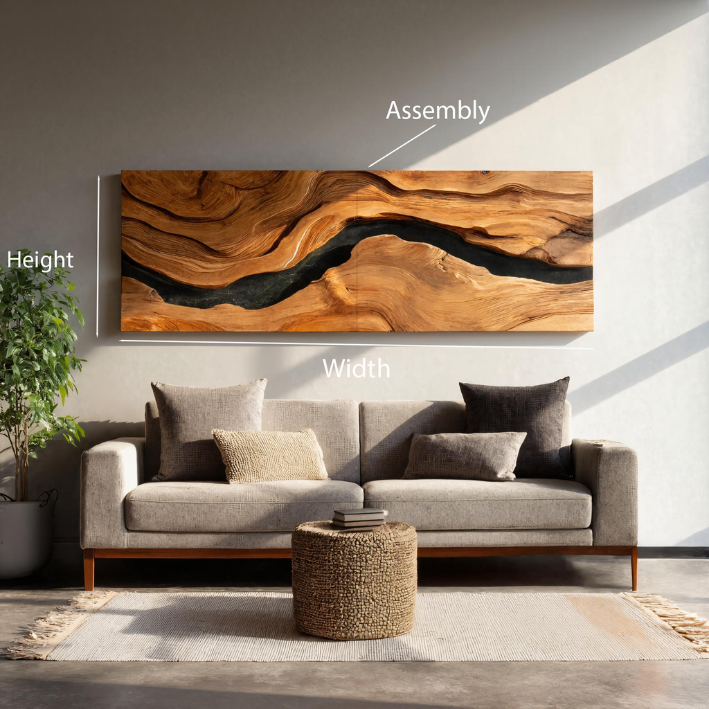 Modern Statement Wall Sculpture For Living Room